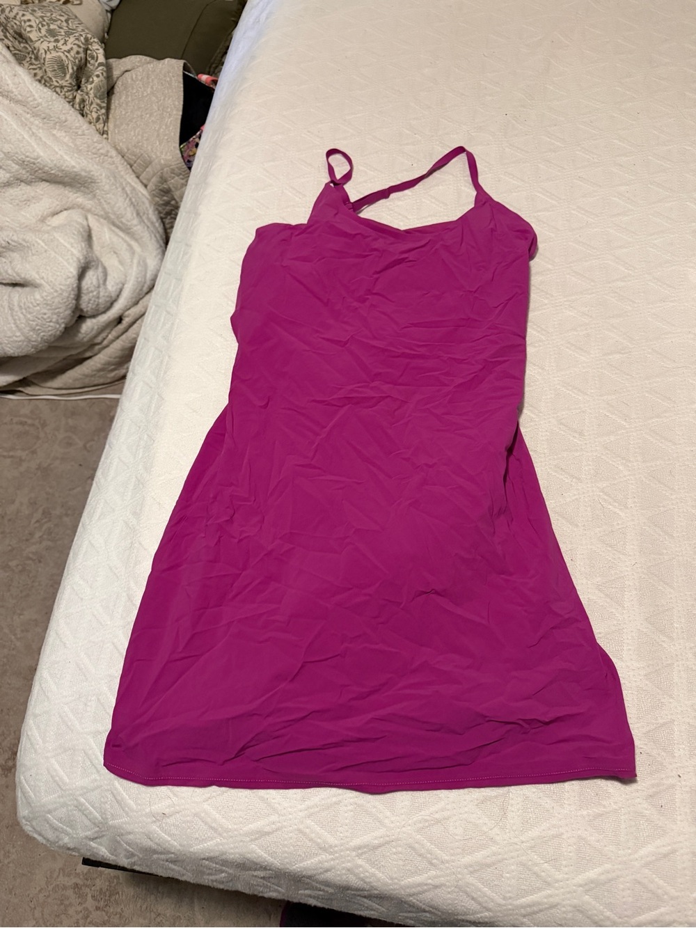 Outdoor Voices Magenta Active Slip Dress